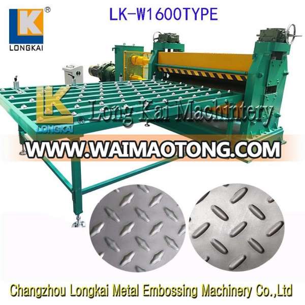 Anti-skid plate embossing machine for car floor